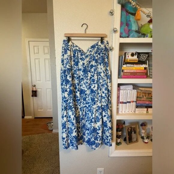 NWOT SHEIN VCAY Plus Allover Floral Print Ruffle Hem Skirt - Picture 6 of 8